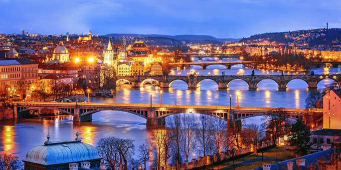 View the gorgeous locations of Prague from the waterside
