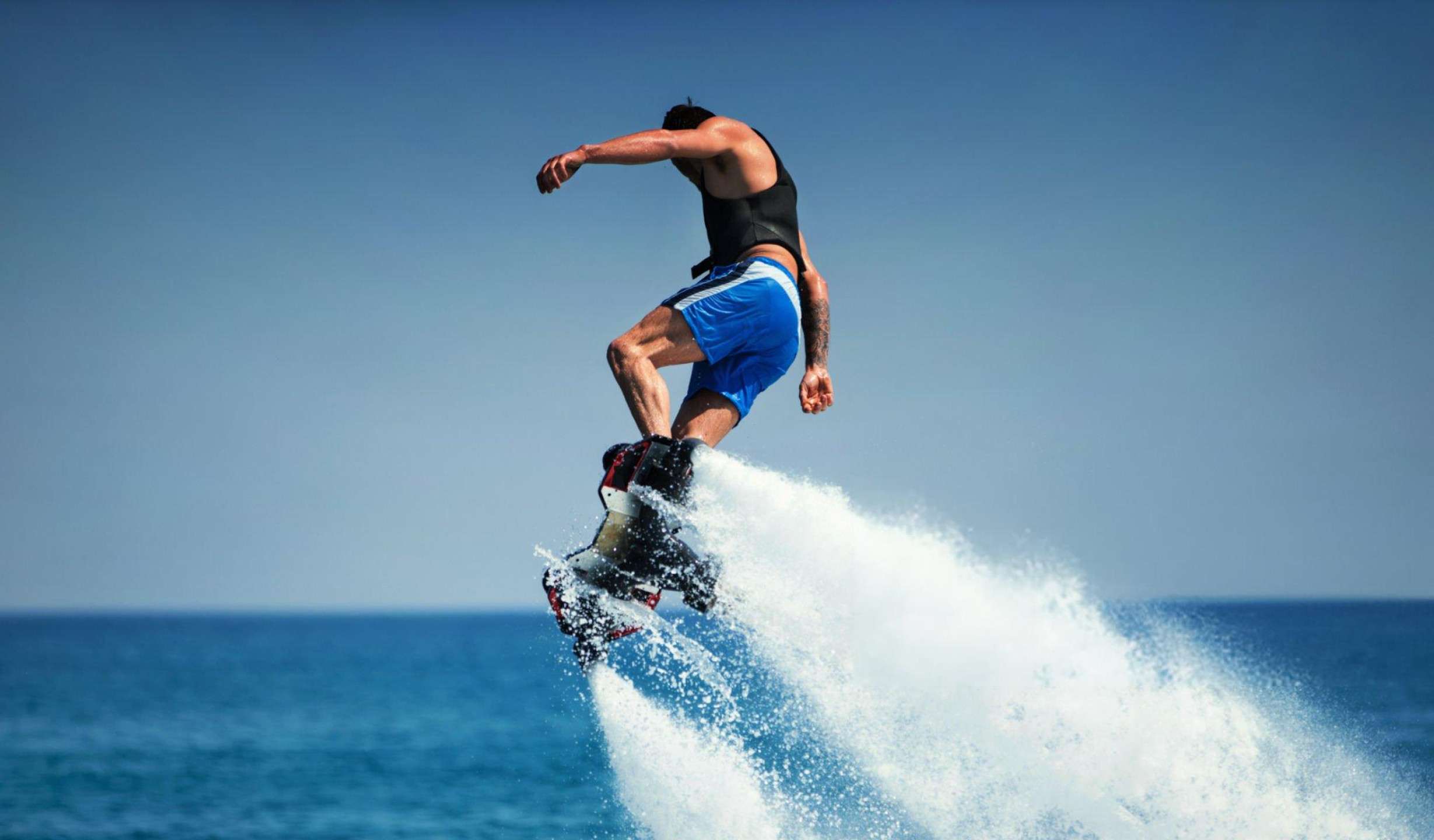 Feel the cool spray of water as you zip above the lake surface