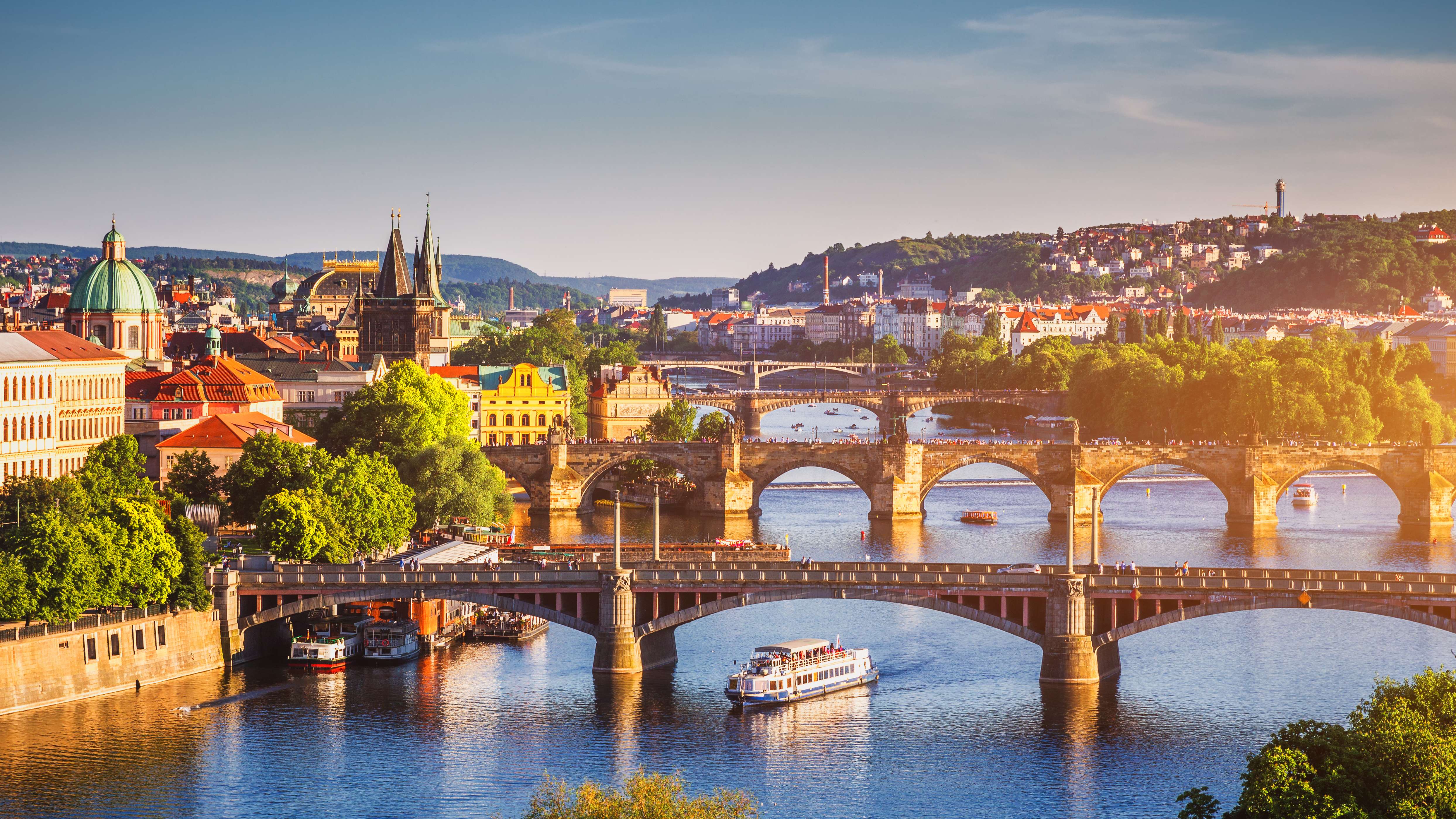 Charles Bridge and Vltava River, Prague