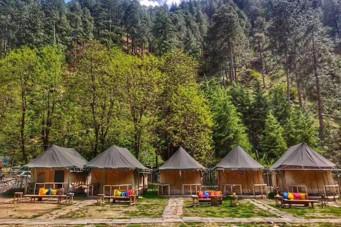 Stay at a campsite offering privacy with limited tents