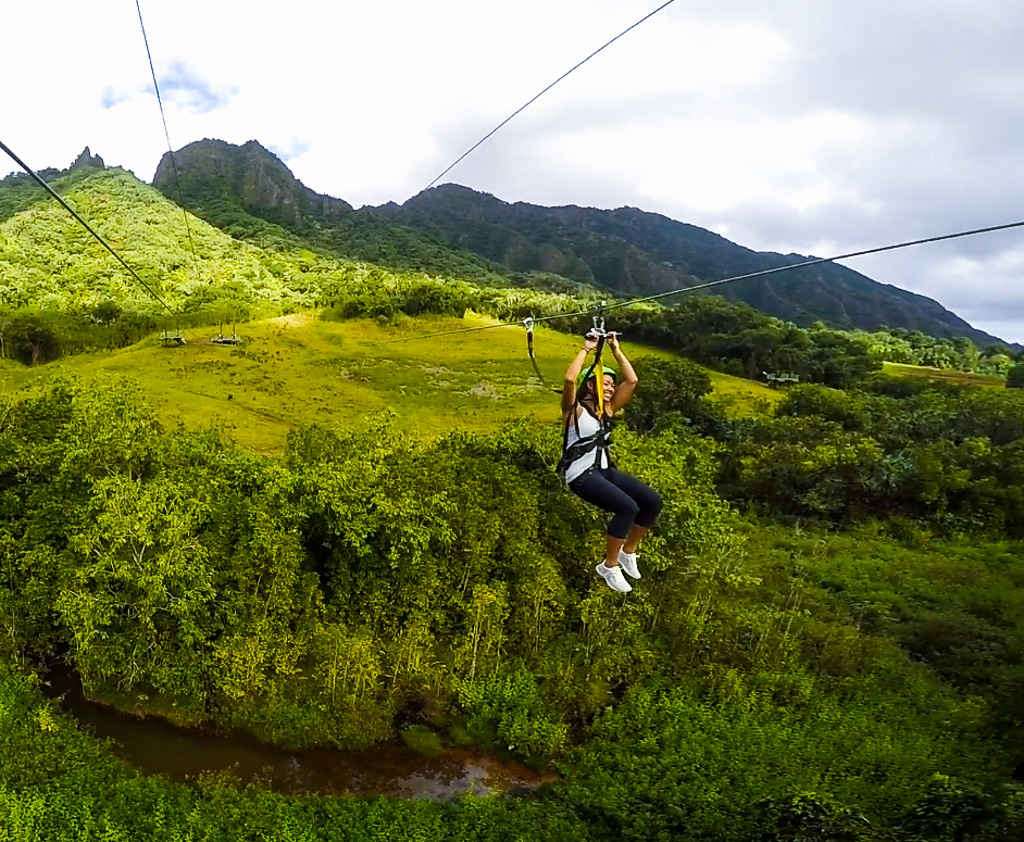 Kualoa Ranch Jurassic Valley Zipline Experience Tour Image