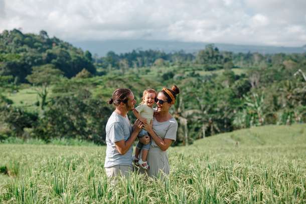 Strike a pose with your family amidst the Jatiluwih Rice Terraces