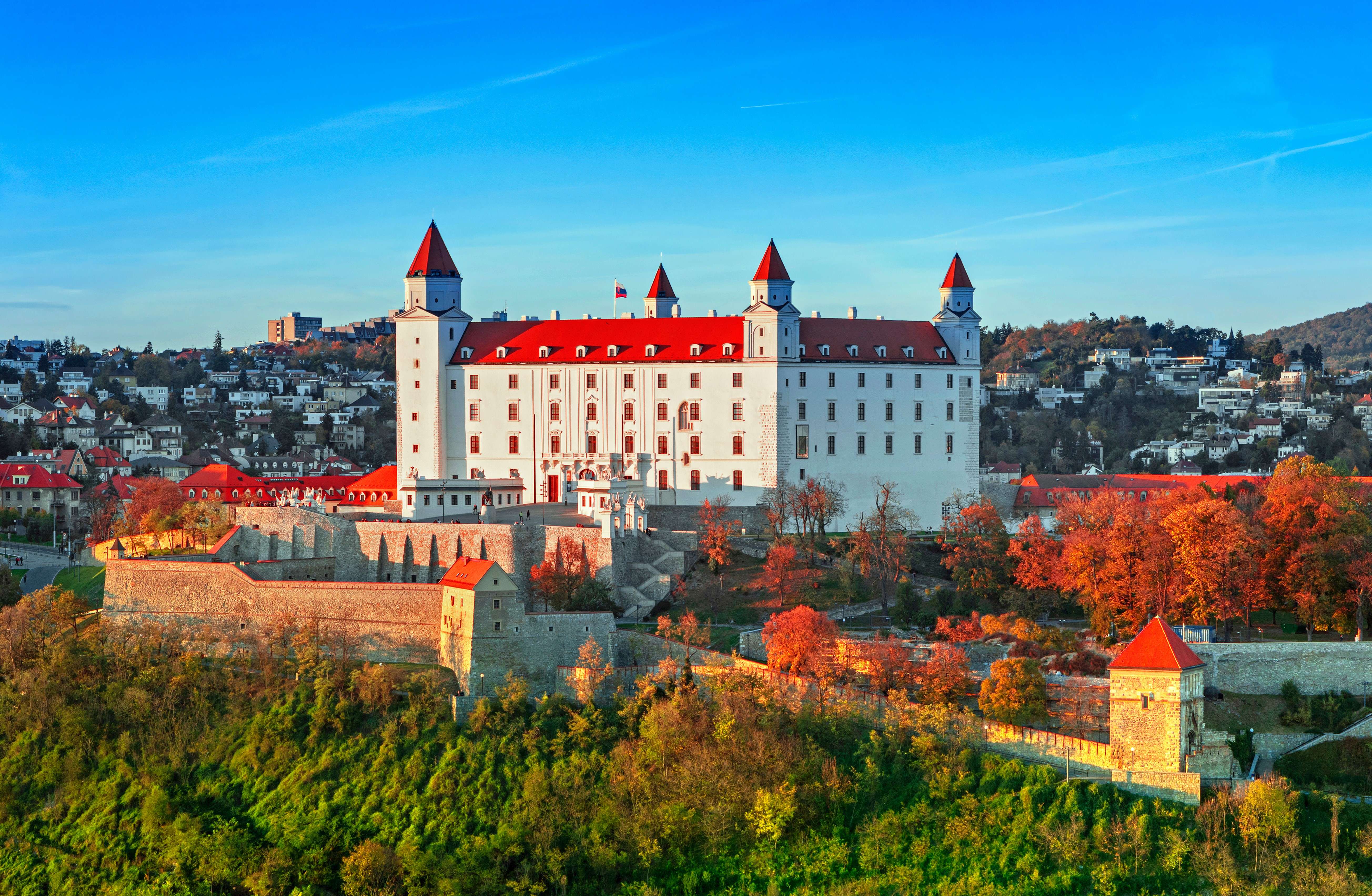 Amazing architecture of the Bratislava Castle, Slovakia