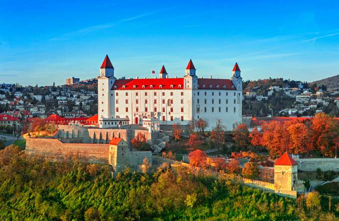 Amazing architecture of the Bratislava Castle, Slovakia