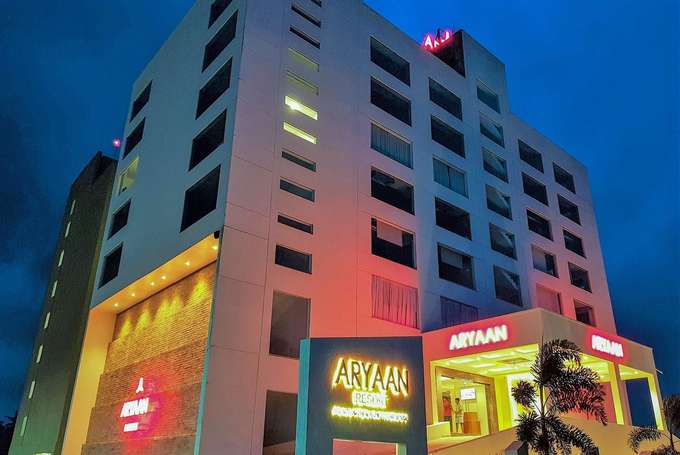 Front view of the resort