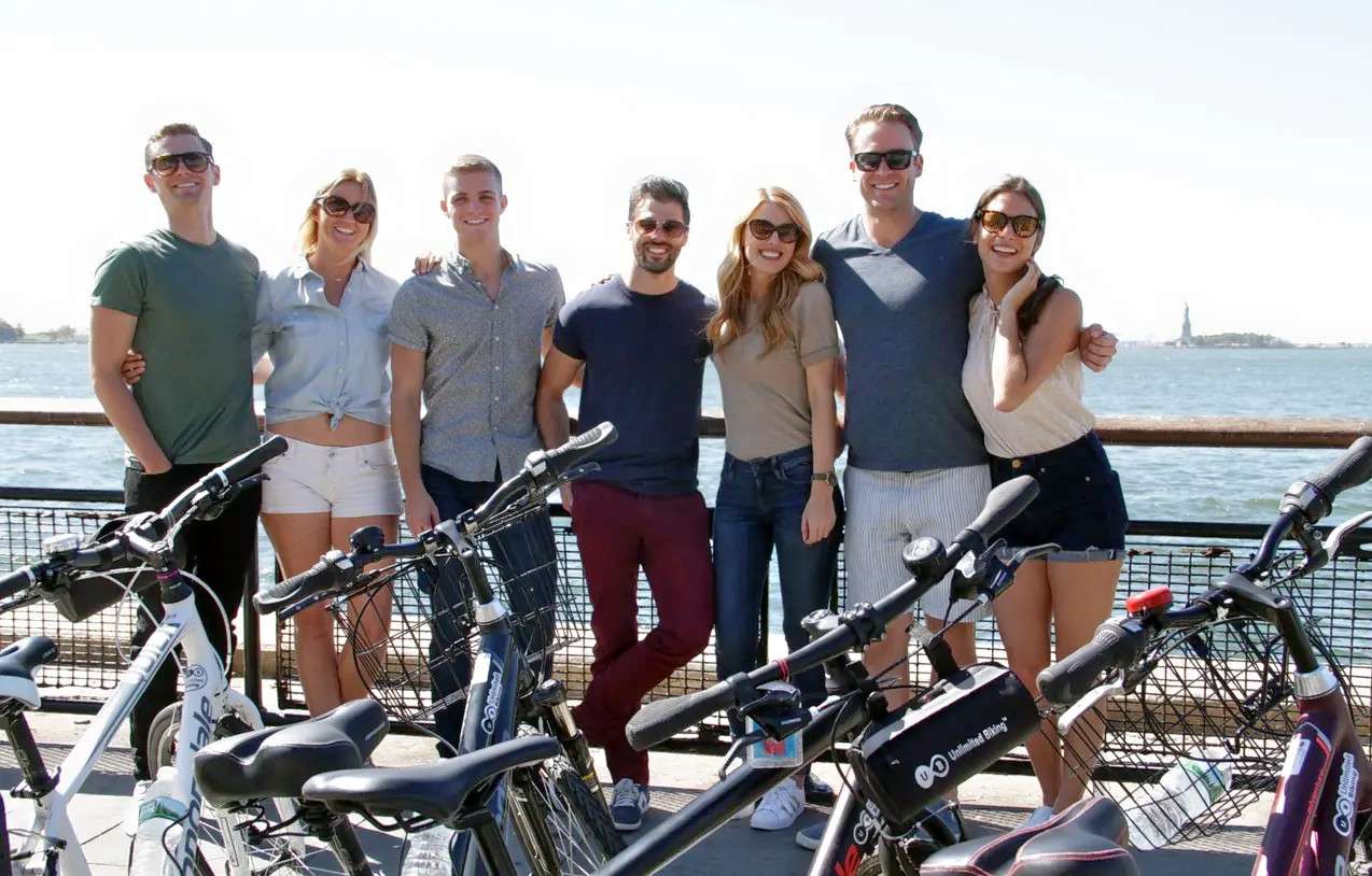 Embark on the exciting bike tour with your companions