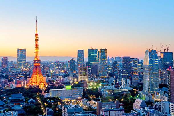 Amazing skyline of Tokyo