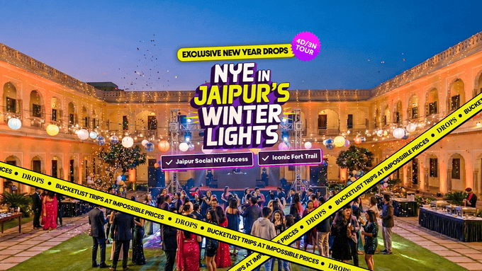 Jaipur NYE Trip featuring the Jaipur Social Mega Party