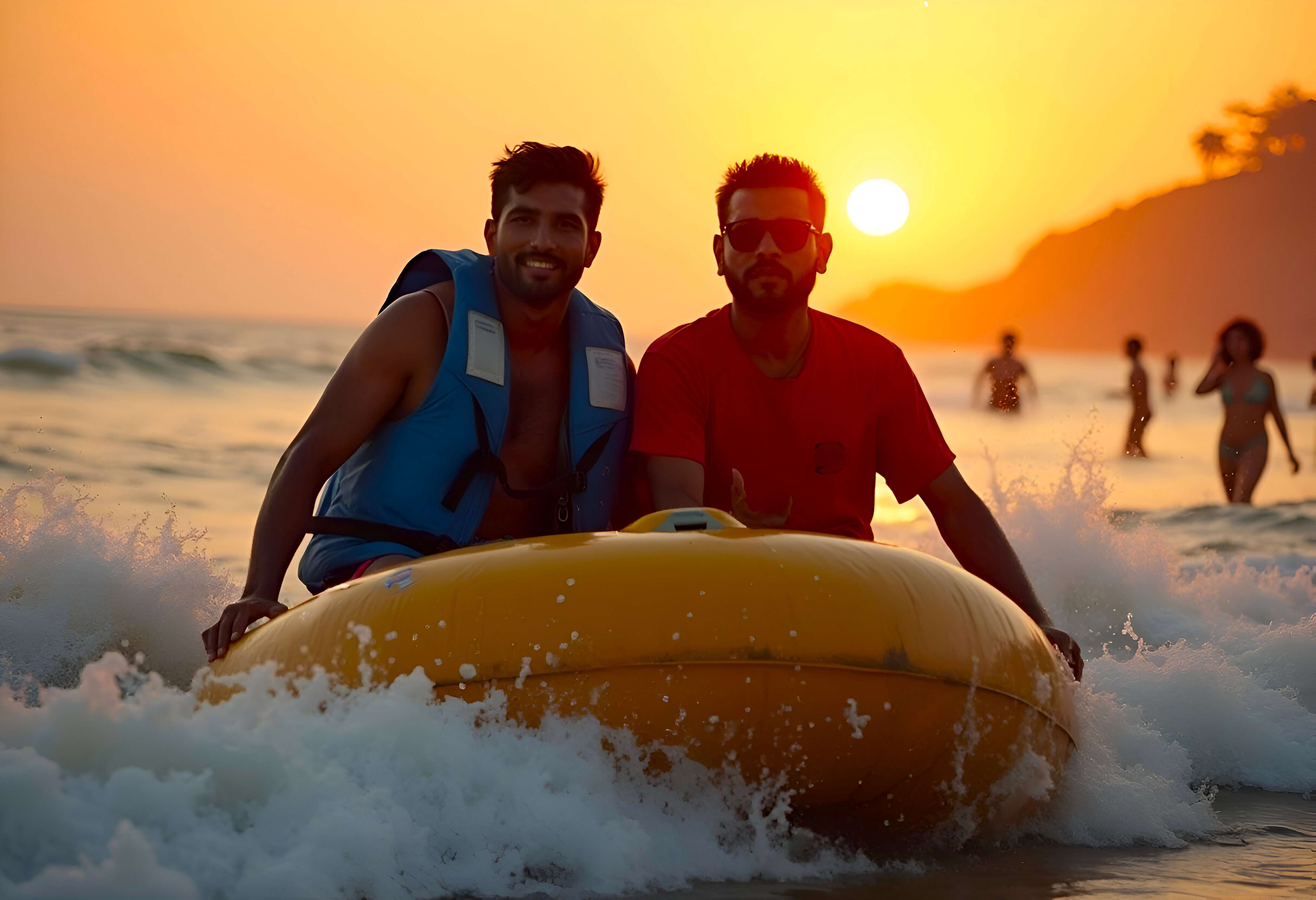 Experience the thrill of gliding 100 meters over the waves