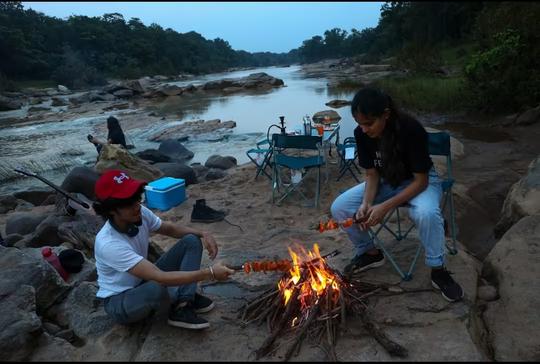 Camping At Pachmarhi Image