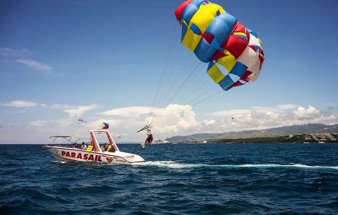 Parasailing at Calangute Beach, Goa