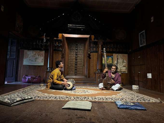 Embark on a sensory journey with live Raga music and meditation