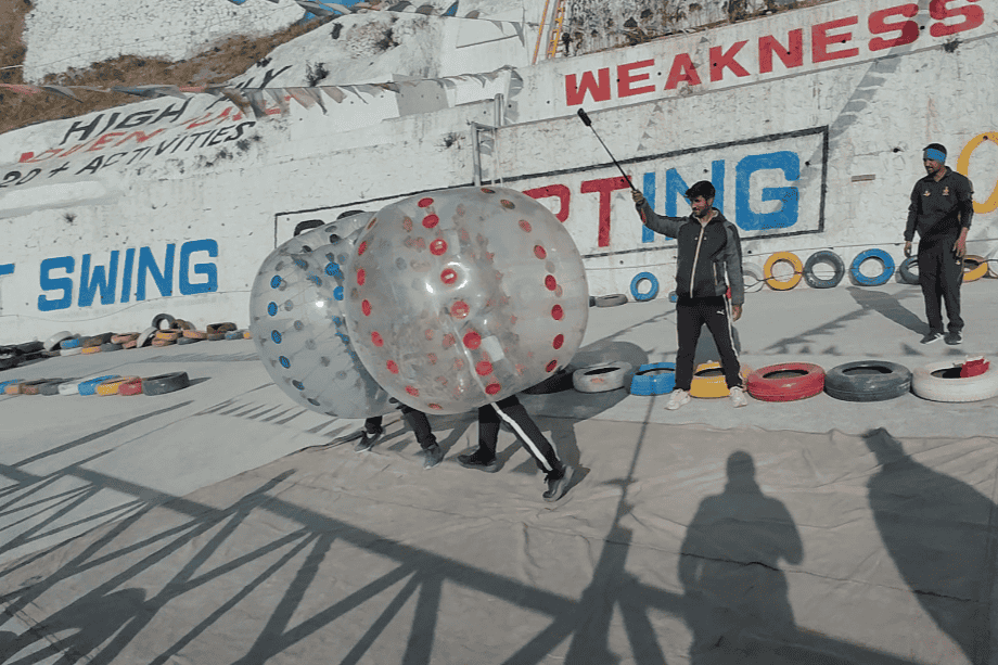 Zorb Ball Fight in Suwakholi, Mussoorie