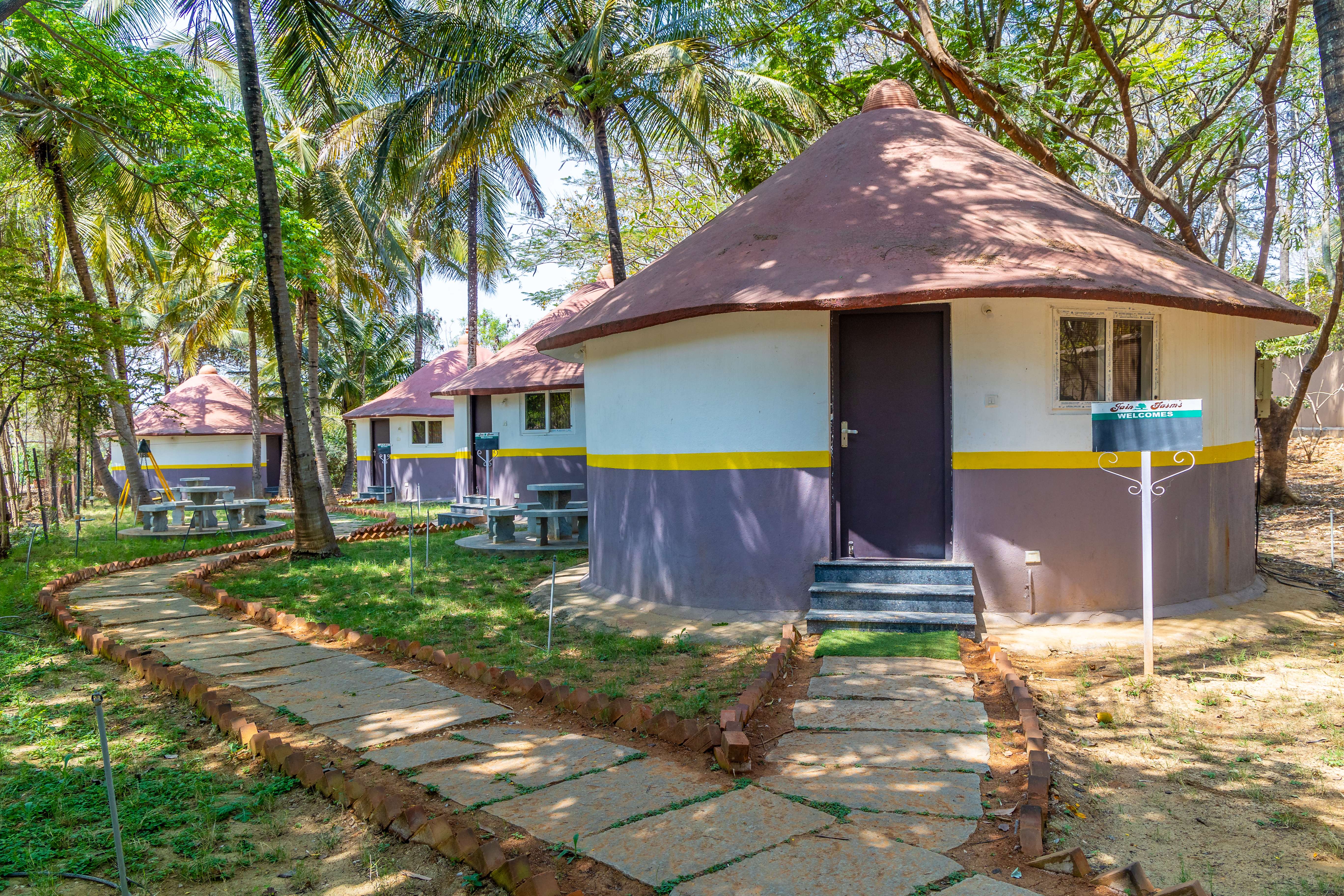 Explore rustic charm in traditional village-style huts