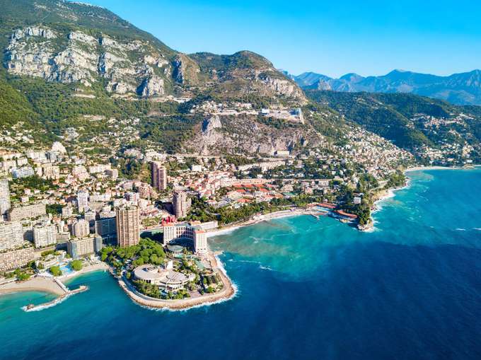 Admire the stunning view of Monte Carlo