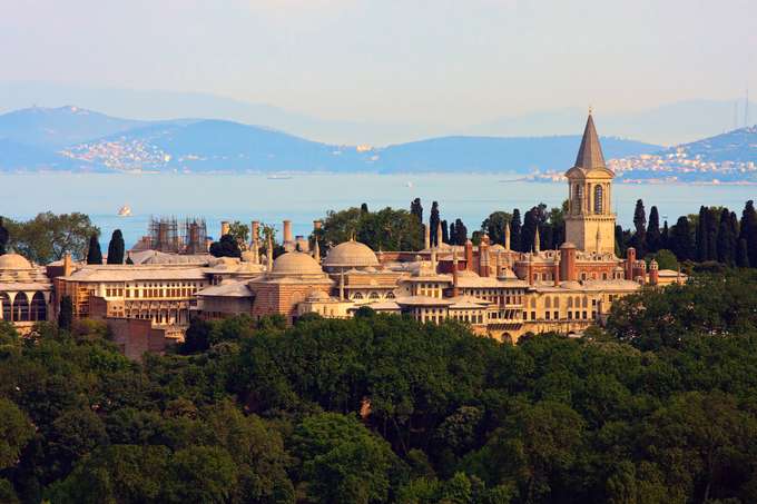 Spectacular view of Topkapi Palace
