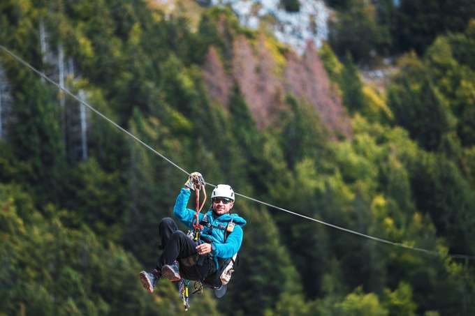 Ziplining in Mukteshwar, Uttarakhand