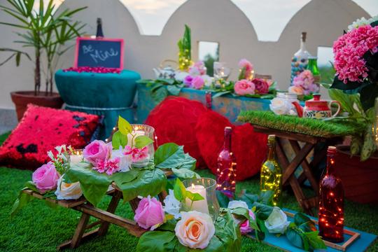 Rooftop Bohemian Cabana Candlelight Dinner Image