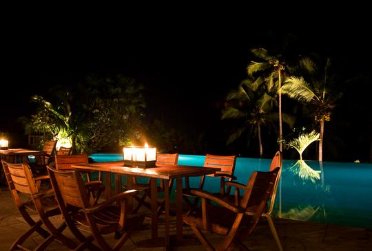 Poolside Candle Light Dinner at Aloft Whitefield Image