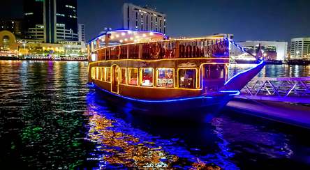 Cruise along the Dubai Marina, one of the most stylish neighborhoods of Dubai