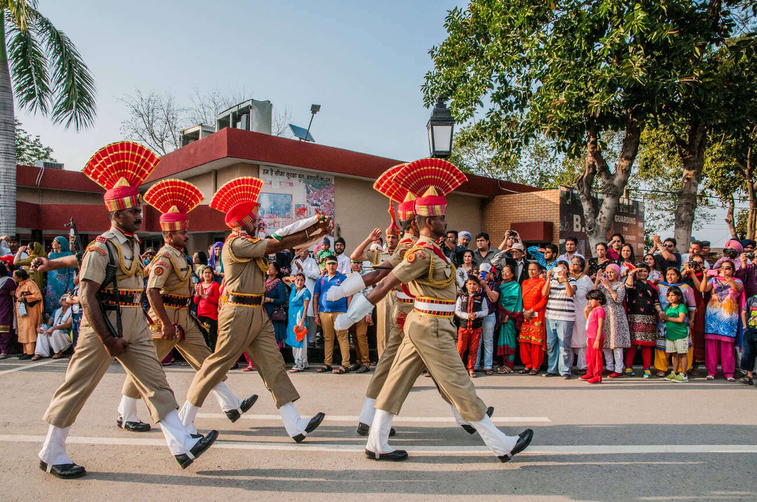 Visit the famous Attari - Wagah Border and soak in the grand spectacle of disciplined military drill and fierce stomping