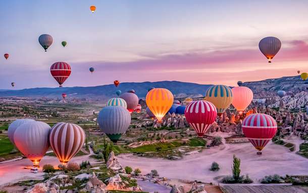 Stunning view of Cappadocia, Turkey