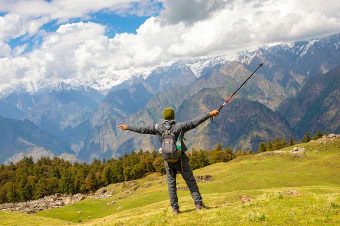 Capture stunning mountain views during Gorson Bugyal trek in Auli