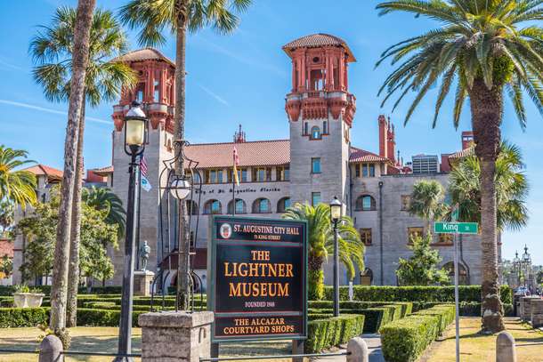 Visit the historic place listed on the national register, the Lightner Museum