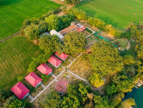 Aerial View of the Greetoe Camp, Panna 