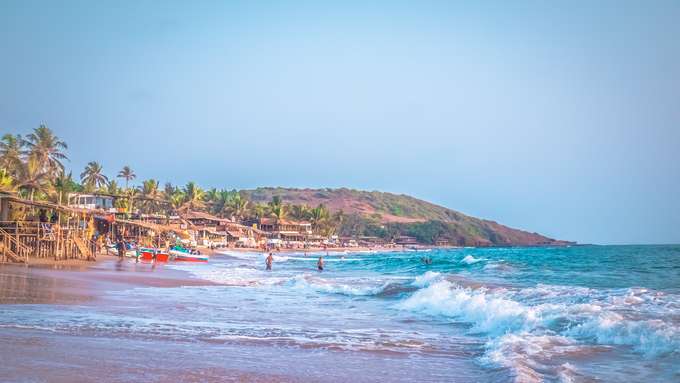 Mix in with the bohemian vibe of Anjuna Beach