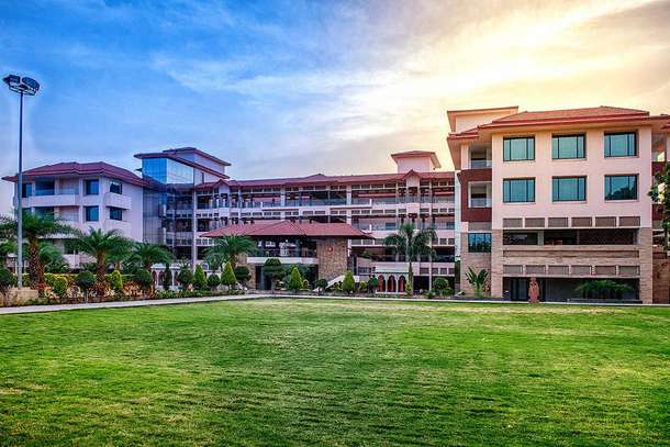 Front View of the Crescent Resort