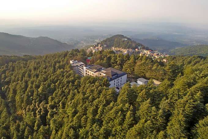 Aerial view of the property