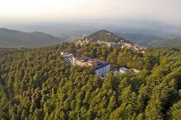 Aerial view of the property