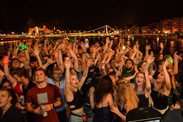 Boat Party on the River Danube in Budapest
