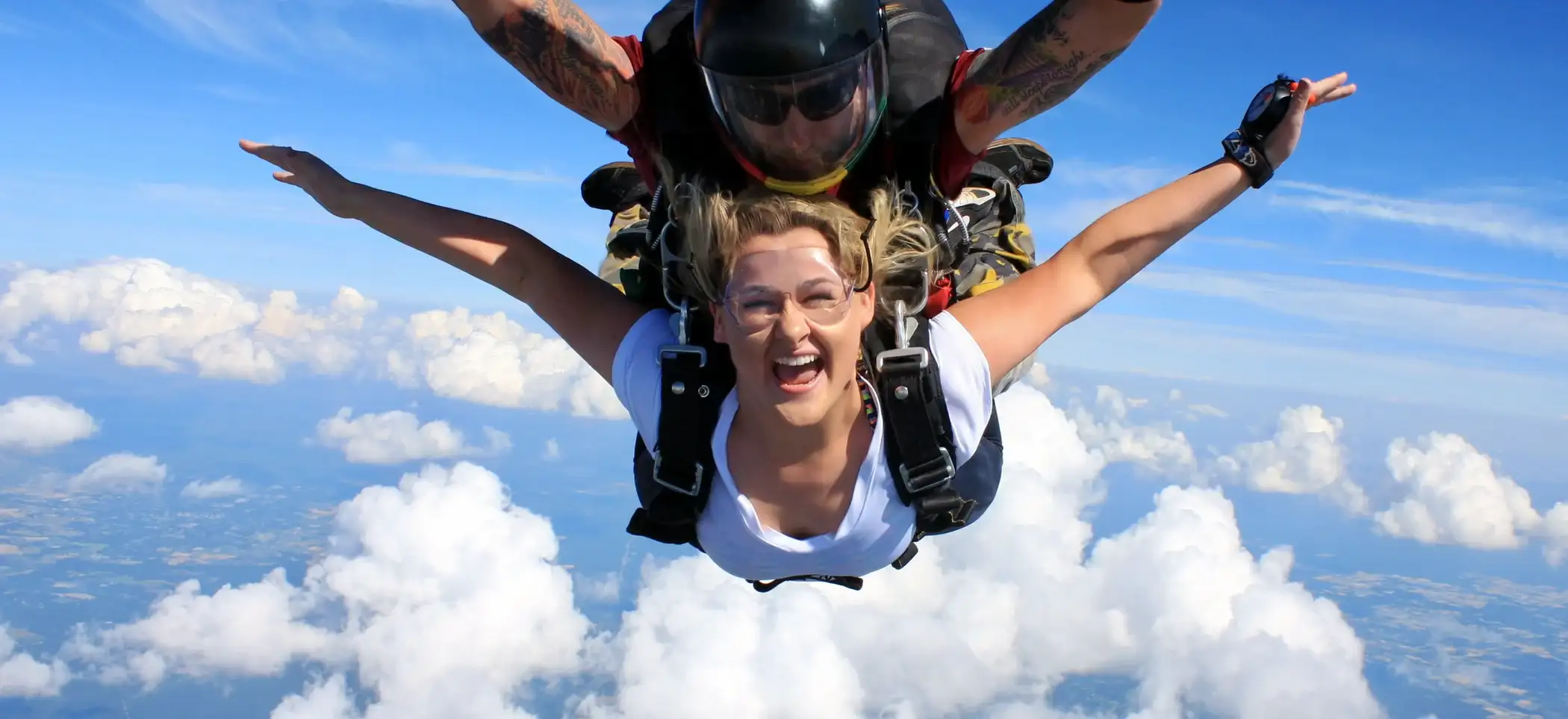 Freefall from an altitude of up to 15,000 feet at over 200 km/hr 