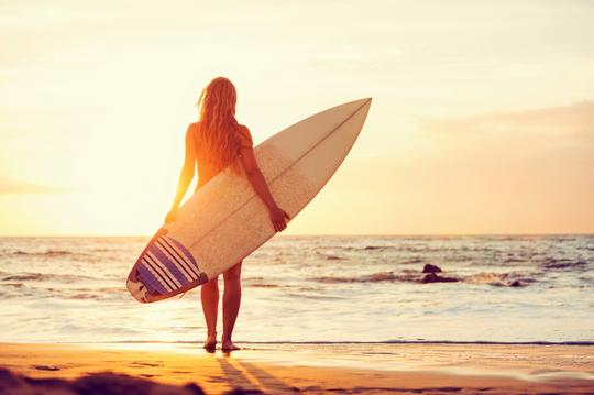 Surfing at Canggu Image