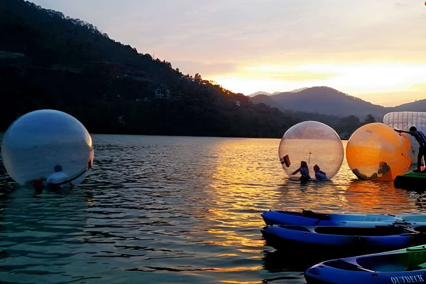 Witness stunning sunsets while rolling over water