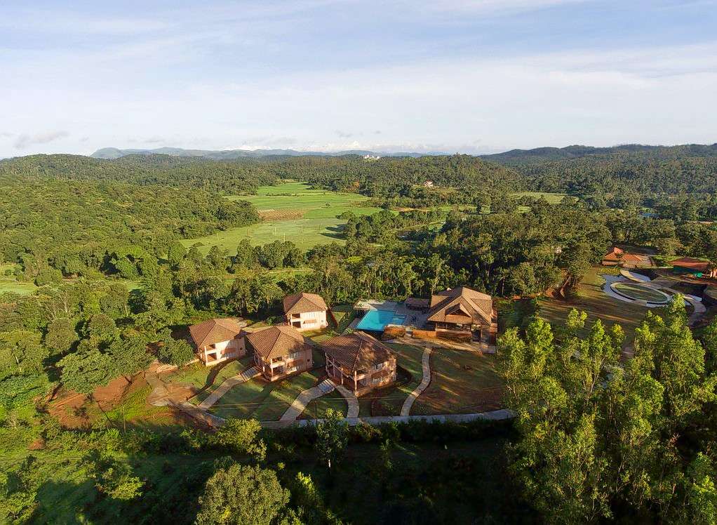 Aerial view of the resort