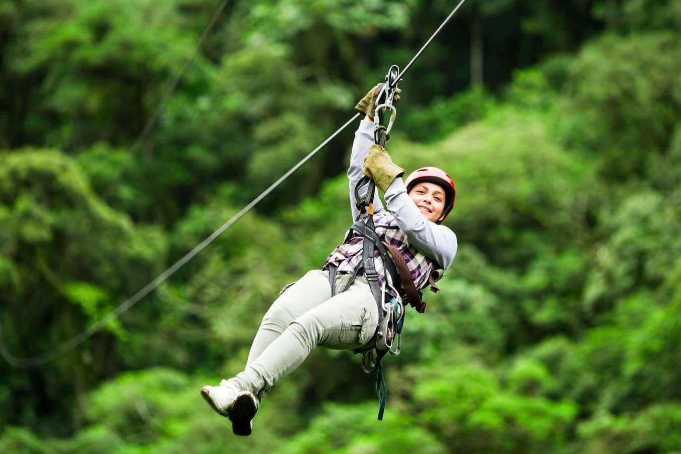 Zip through the skies 300-400 feet above Solang Valley