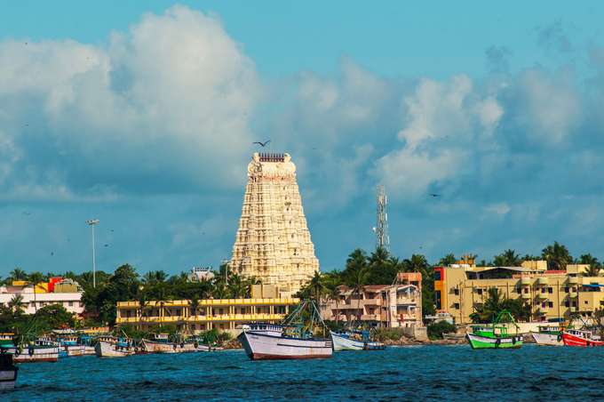 Scenic views of the Rameshwaram skyline