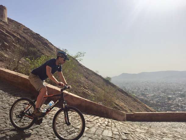 Ride up the cobbled climb, once the pathway for elephants and horses, to Nahargarh Fort