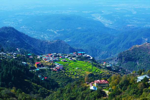 Mountain view of Mussoorie