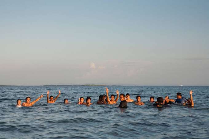 Enjoy a refreshing swim in the open sea with your loved ones