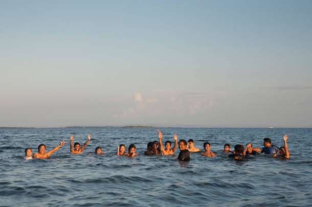 Enjoy a refreshing swim in the open sea with your loved ones