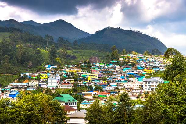 Aerial View of Munnar