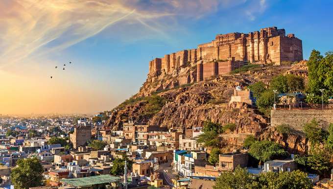 Stunning view of Mehrangarh Fort