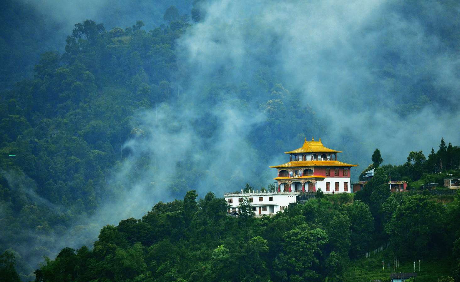 Marvel at the beauty of the Rumtek Monastery