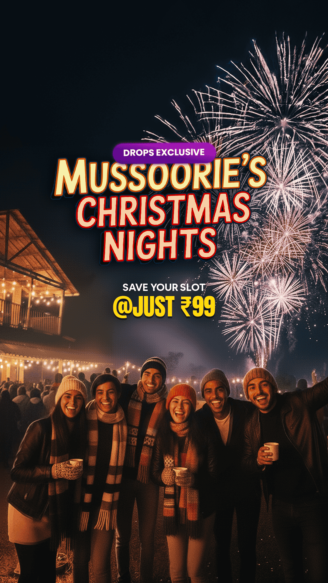 Mussoorie New Year Trip with Hilltop Party Night | 4D-3N (18-35 Yrs)