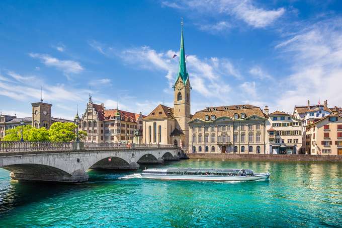 Embark on a fun-filled Europe tour, beginning from the beautiful city of Zurich