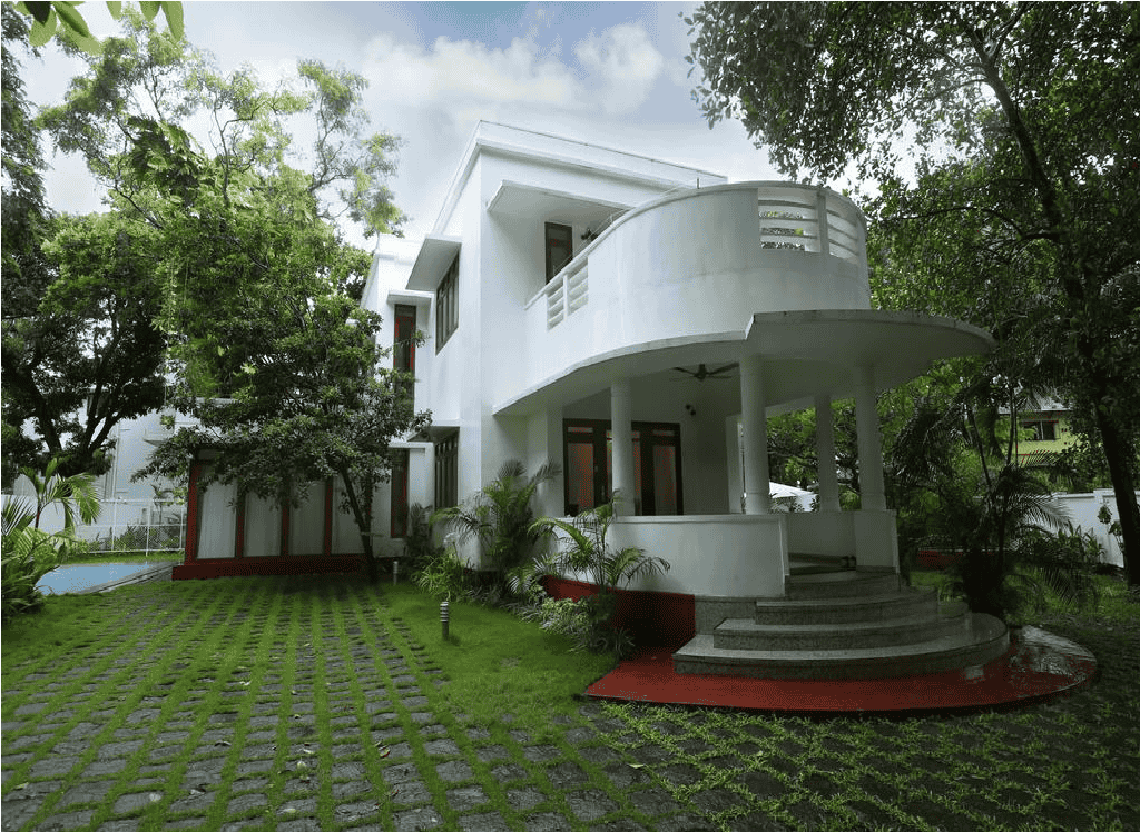 Outside view of the bungalow